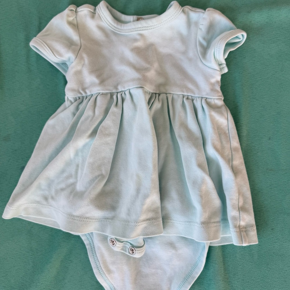 Primary Light Blue Kids Casual Dress